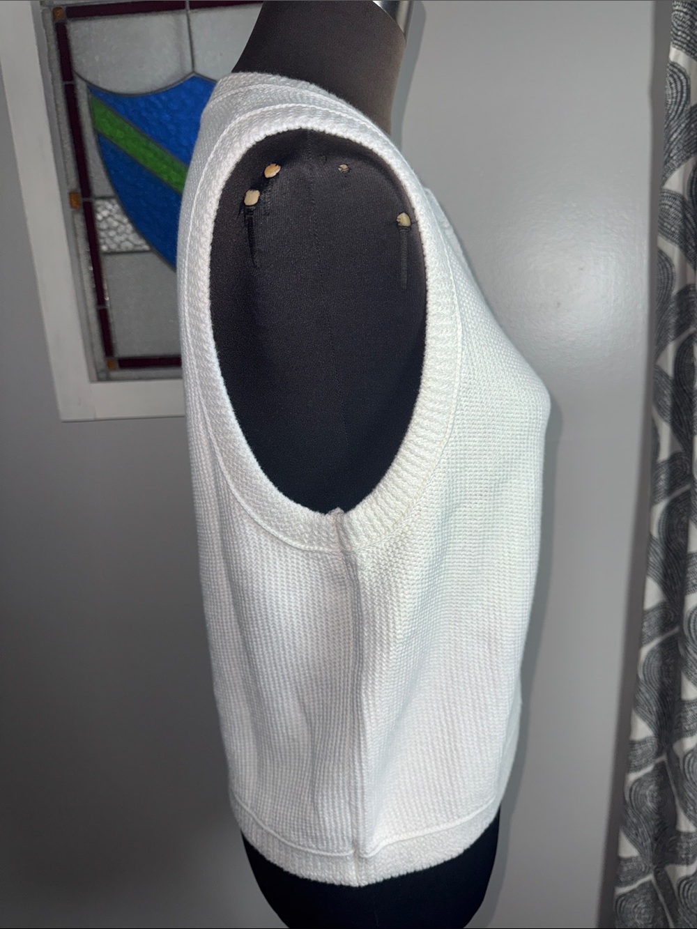 J.Crew Textured Cotton Blend Snap-Front Sweater Vest Large NWT - Picture 7 of 9